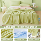 雙面涼感空調被冰絲夏涼被一層可機洗被芯夏季超薄夏涼被可水洗