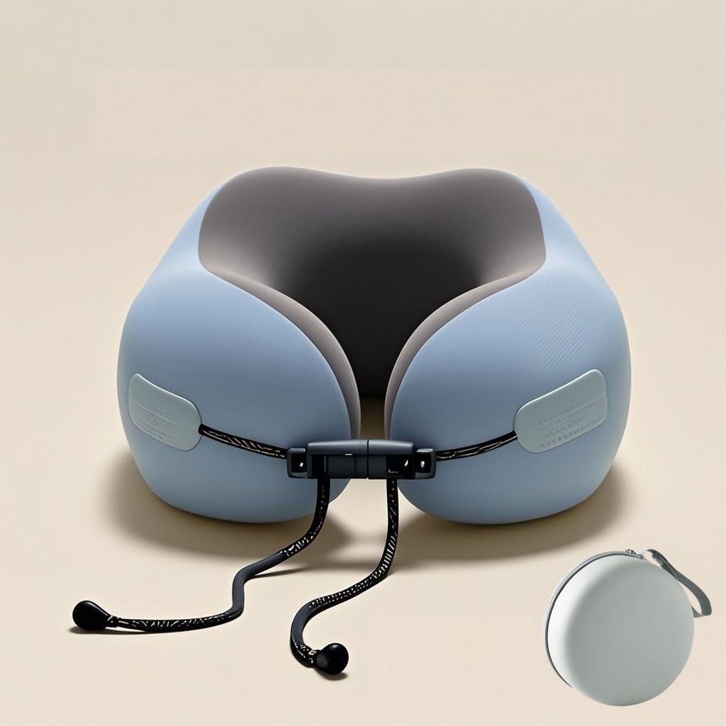 U型枕 記憶棉護頸枕 飛機高鐵旅行枕 便攜頸椎枕 午睡靠枕 護脖子神器