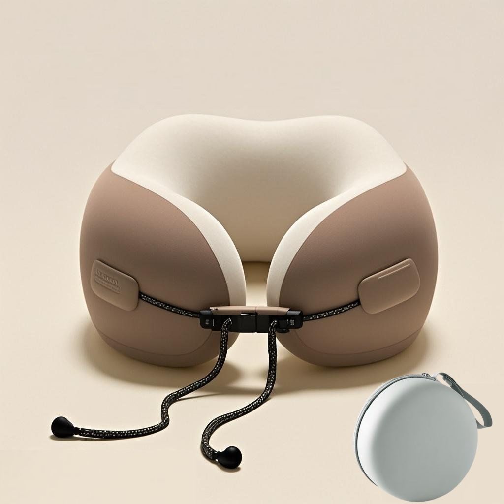 U型枕 記憶棉護頸枕 飛機高鐵旅行枕 便攜頸椎枕 午睡靠枕 護脖子神器