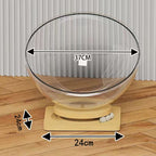 貓咪太空艙四季通用夏季貓窩轉盤貓玩具貓牀一體半封閉亞克力半圓