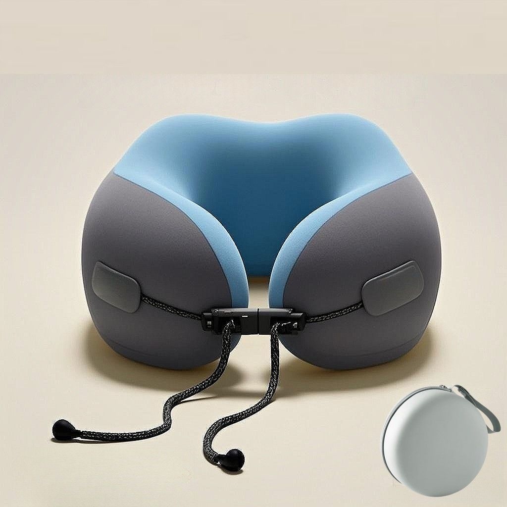 U型枕 記憶棉護頸枕 飛機高鐵旅行枕 便攜頸椎枕 午睡靠枕 護脖子神器