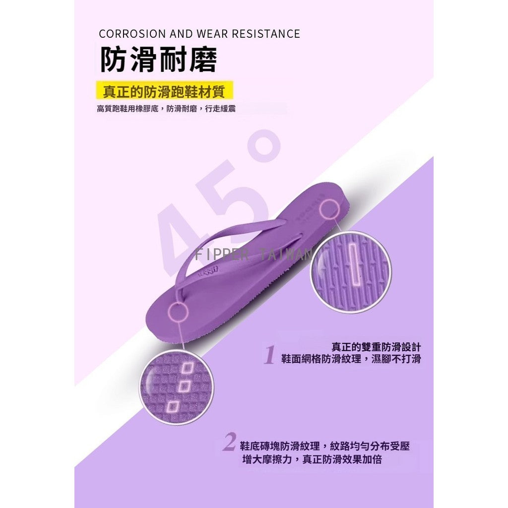Fipper Basic-S Black 基本款 天然橡膠 拖鞋 沙灘鞋 女鞋 人字拖 海灘鞋 室內拖鞋  防滑 耐磨