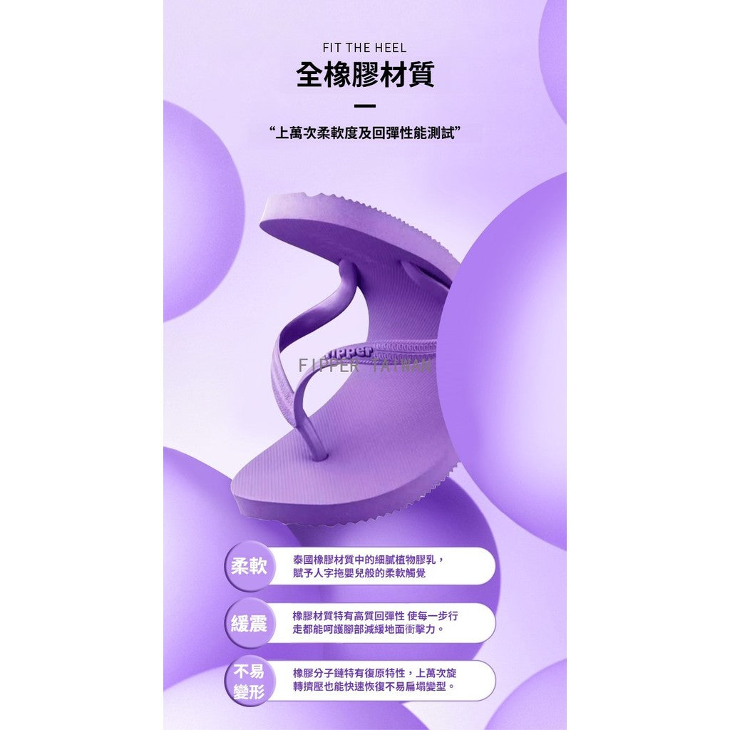 Fipper Basic-S Black 基本款 天然橡膠 拖鞋 沙灘鞋 女鞋 人字拖 海灘鞋 室內拖鞋  防滑 耐磨